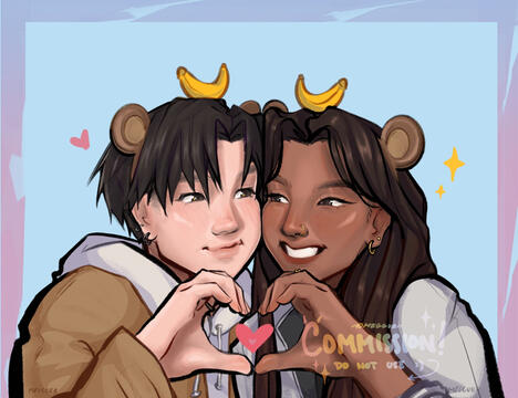 colored couples bust, 2025